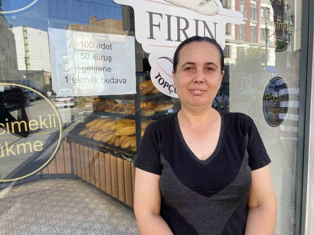 Fırıncı Esnafı 100 Adet 50 Kuruş Getirene 1 Ekmeği Bedava Veriyor