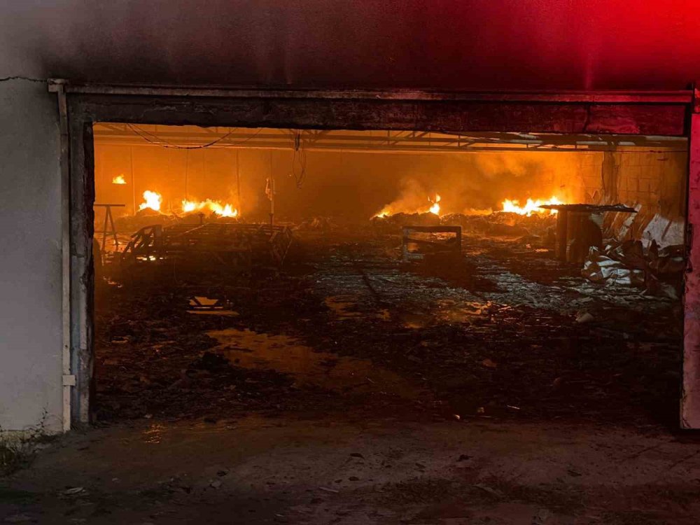 Sakarya’da Boya Fabrikasında Yangın