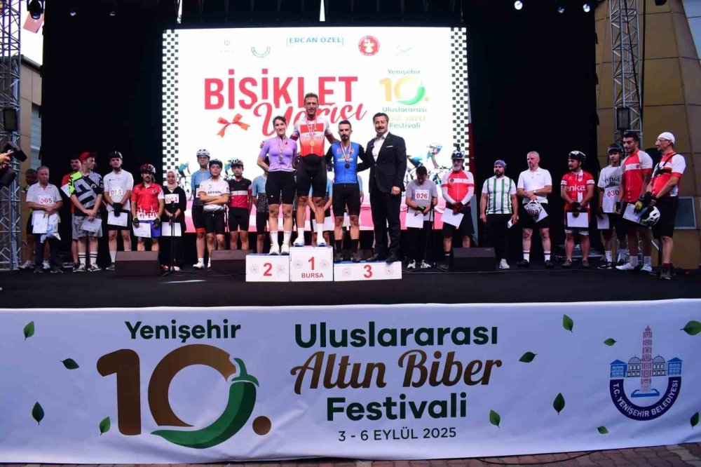 Biber Festivali'nde Bisiklet Yarışı