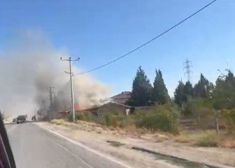 Kereste Fabrikasında Yangın
