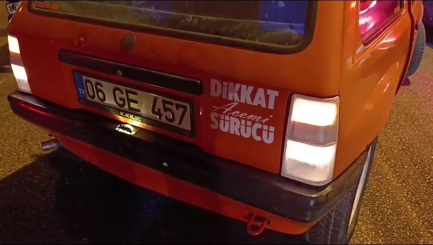 Drift Yapan Araç İle Motosiklet Çarpıştı, Kaza Kameralara Saniye Saniye Yansıdı