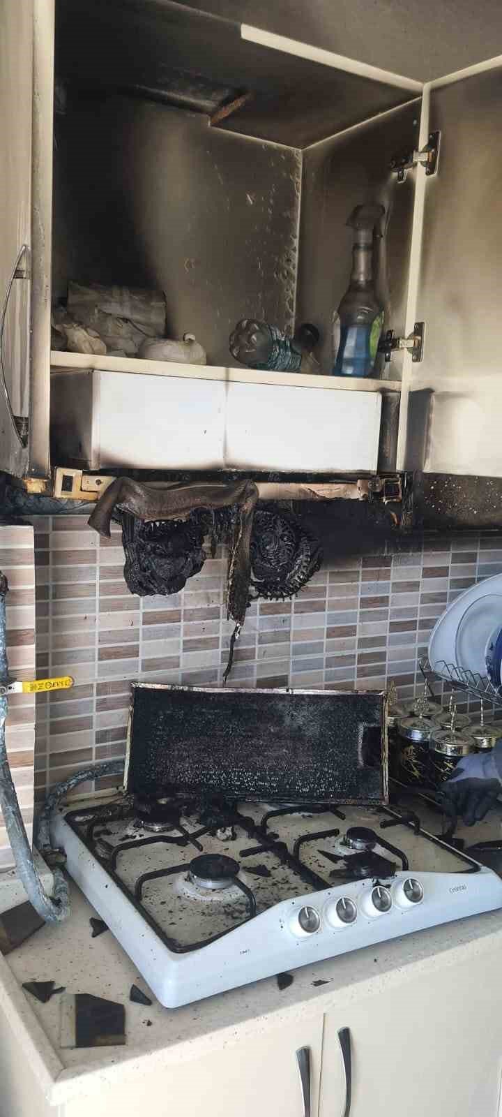 Aspiratörden Çıkan Yangında Bir Kişi Yaralandı