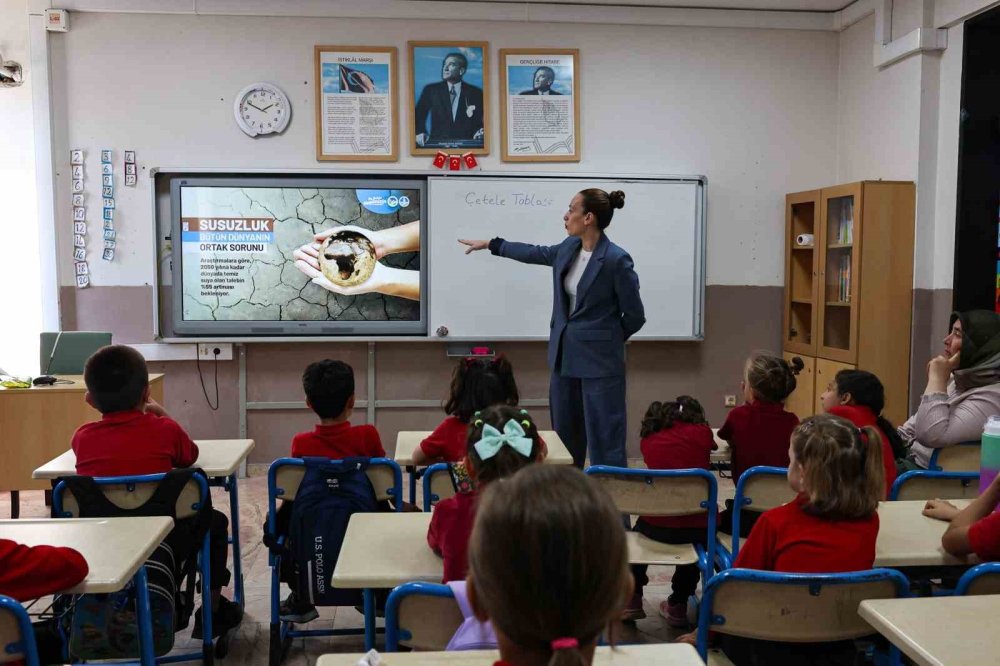 Minikler ‘Su Müfettişi’ Eğitimleri İle Tasarruf Konusunda Örnek Oluyor