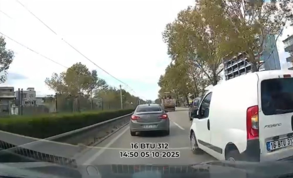 Makas Anı Kamerada... Kazaya Ramak Kaldı