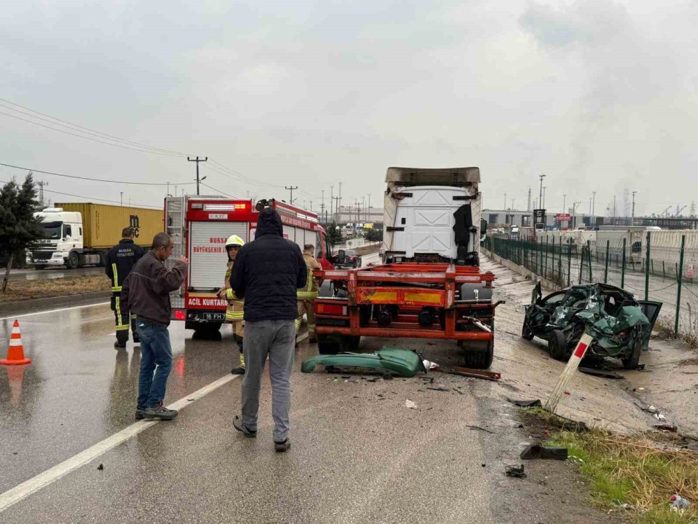 Serbest Bölge Yolunda Kaza: 1 Ağır Yaralı