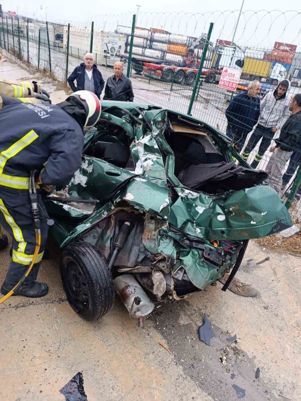 Serbest Bölge Yolunda Kaza: 1 Ağır Yaralı