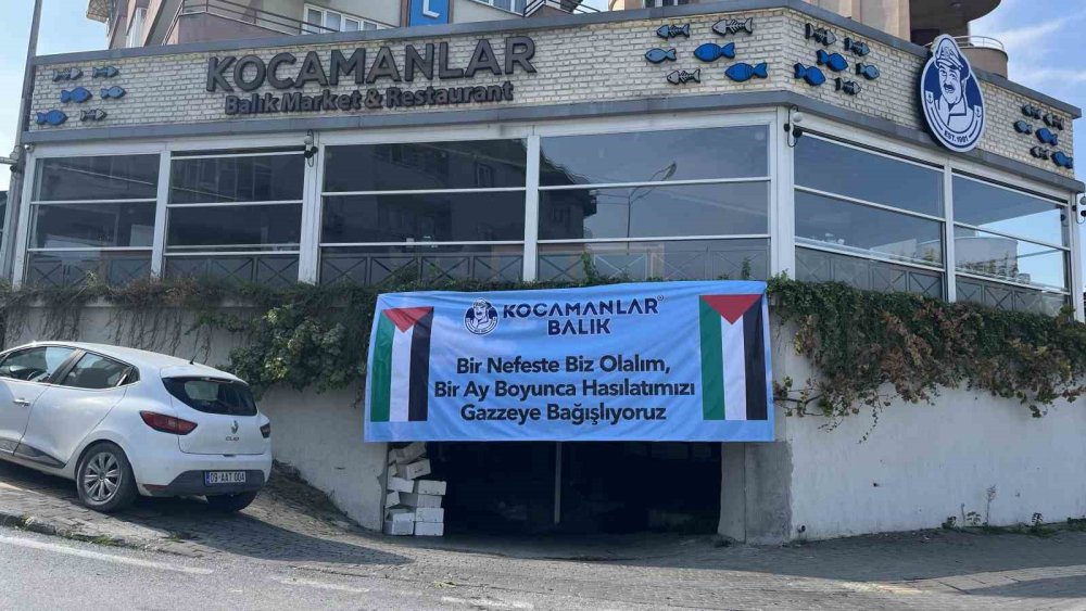 5 Restoranın 1 Aylık Hasılatını Gazze’ye Bağışlayacak