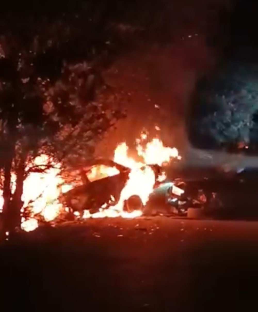 Araç Alev Aldı, Yangın Ormana Sıçradı