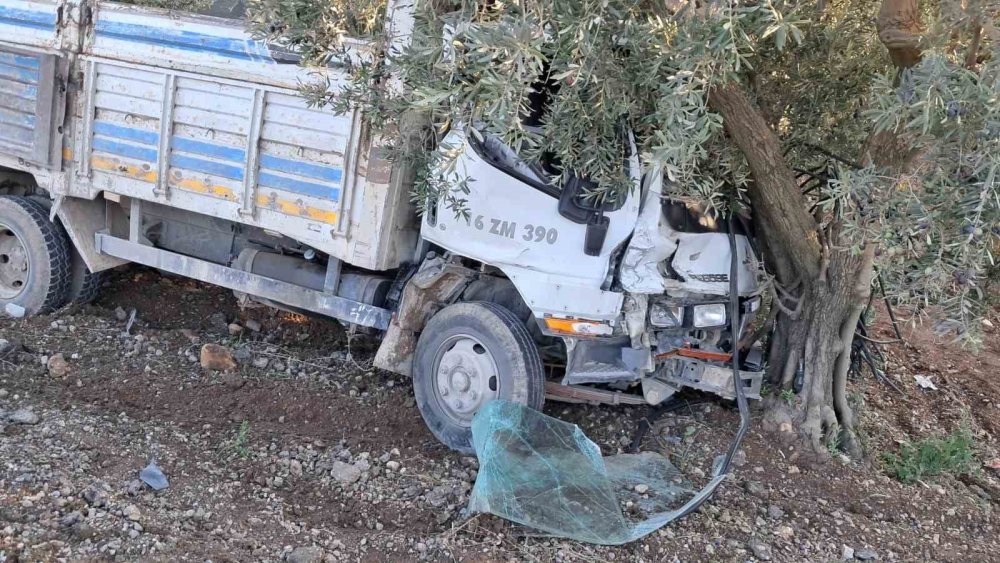 Kamyon Otomobille Çarpıştı: 1 Yaralı