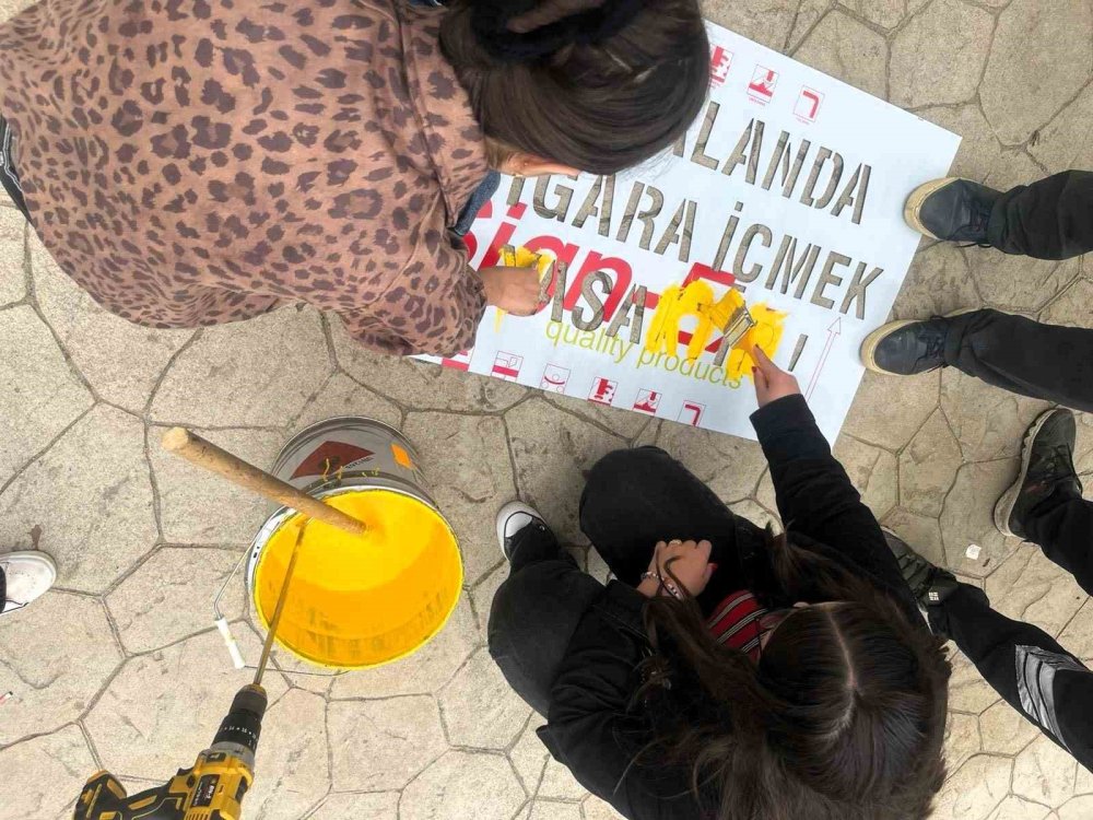 Öğrencilerden Dumansız Hava Sahası Farkındalığı