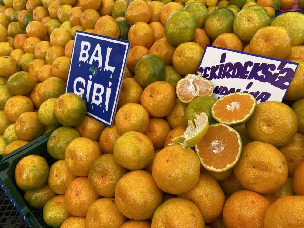 Mandalinanın Fiyatı Geçen Seneye Göre Yüzde 30 Düştü