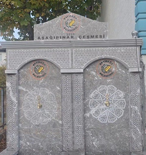Bayırköy’ün Tarihi Çeşmeleri Yenilendi