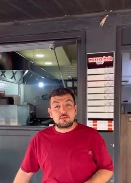 Pilavcıya Giren Hırsız Tatlı Yedi, İşyeri Sahibi Çağrı Yaptı