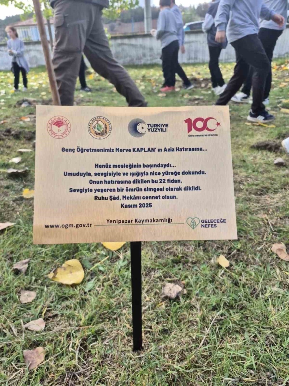 Merve Öğretmen Anısına 72 Fidan Dikildi
