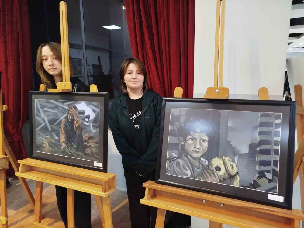 Gazzeli Çocukların Acısını Resmettiler