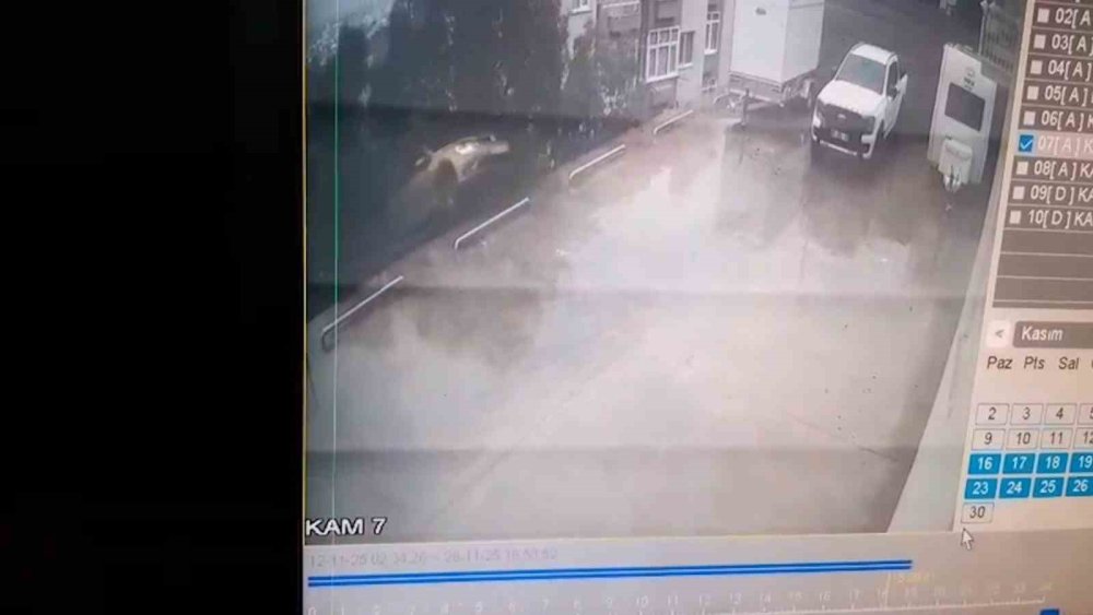 Otoparktan Çıkan Otomobil, 10 Metrelik Yükseklikten Bahçeye Uçtu