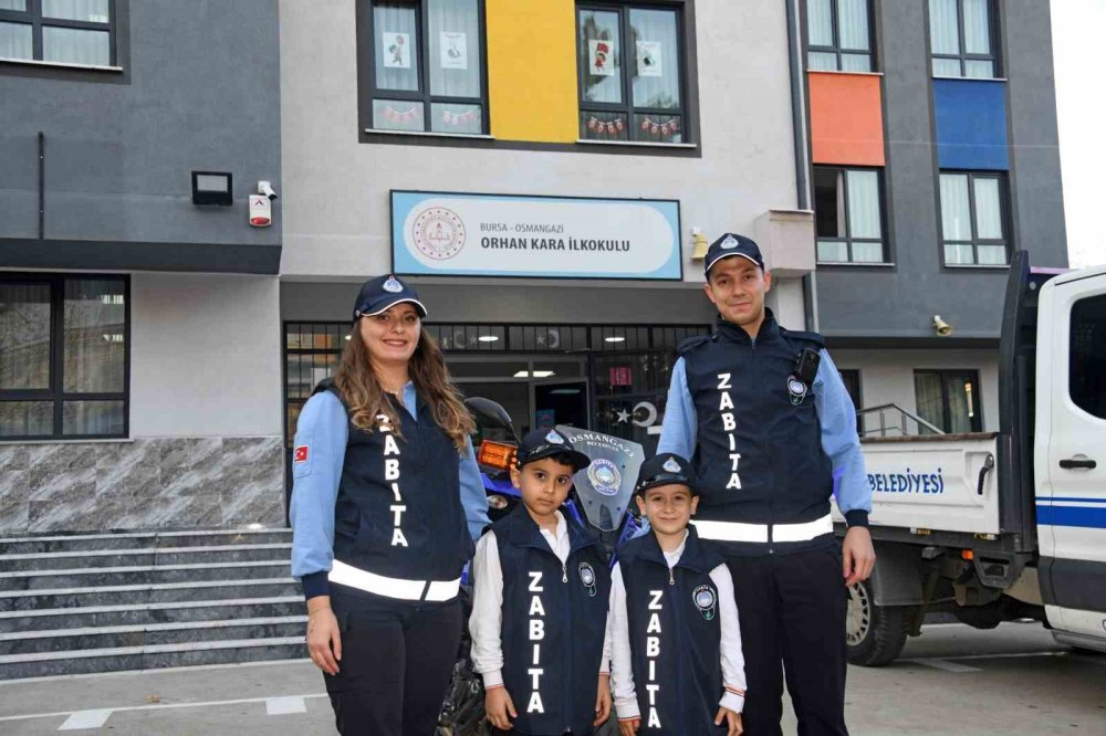 Minikler Zabıtanın Görevlerini Öğrendi