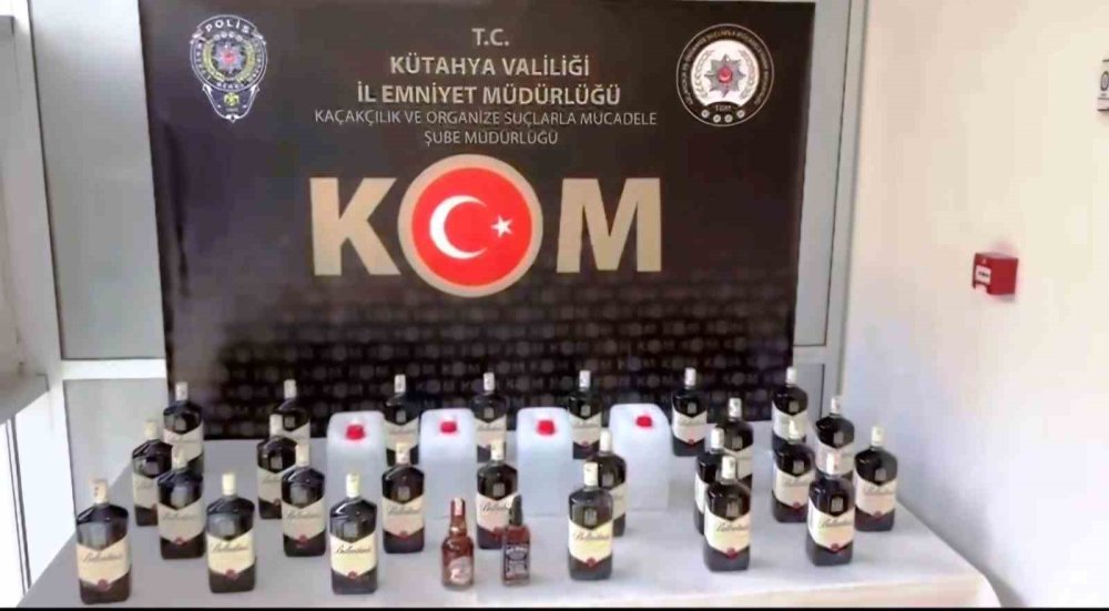 41 Litre Kaçak Alkollü İçki Ele Geçirildi