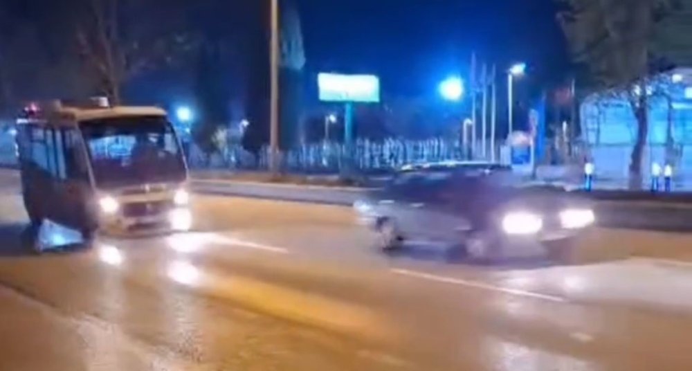 Dur İkazı Fayda Etmedi, Lastik Pes Etti