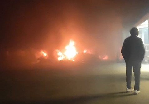 Minibüs Duraklarında Yangın Paniği