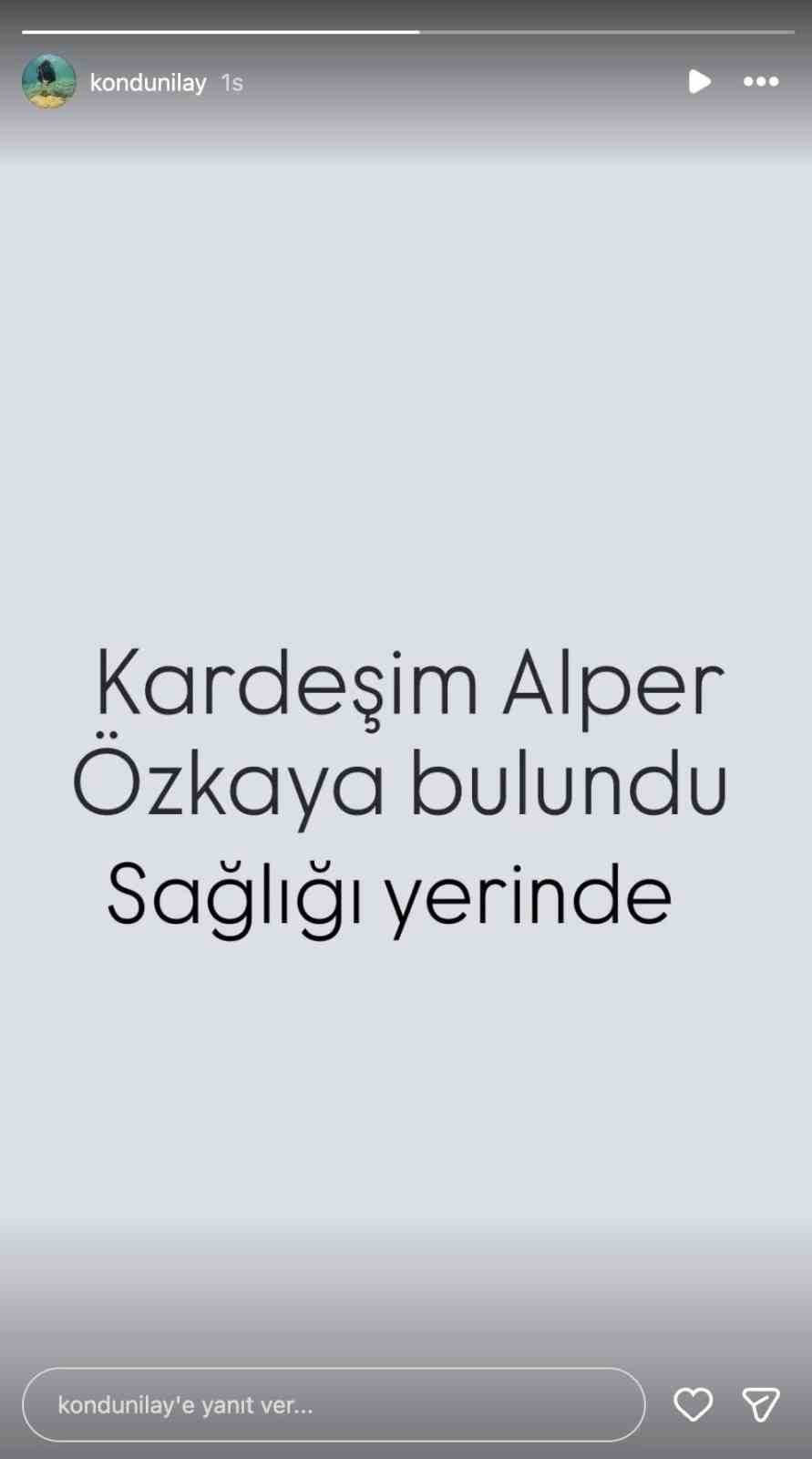 Kayıp Olarak Aranan Genç Adam Sağ Salim Bulundu