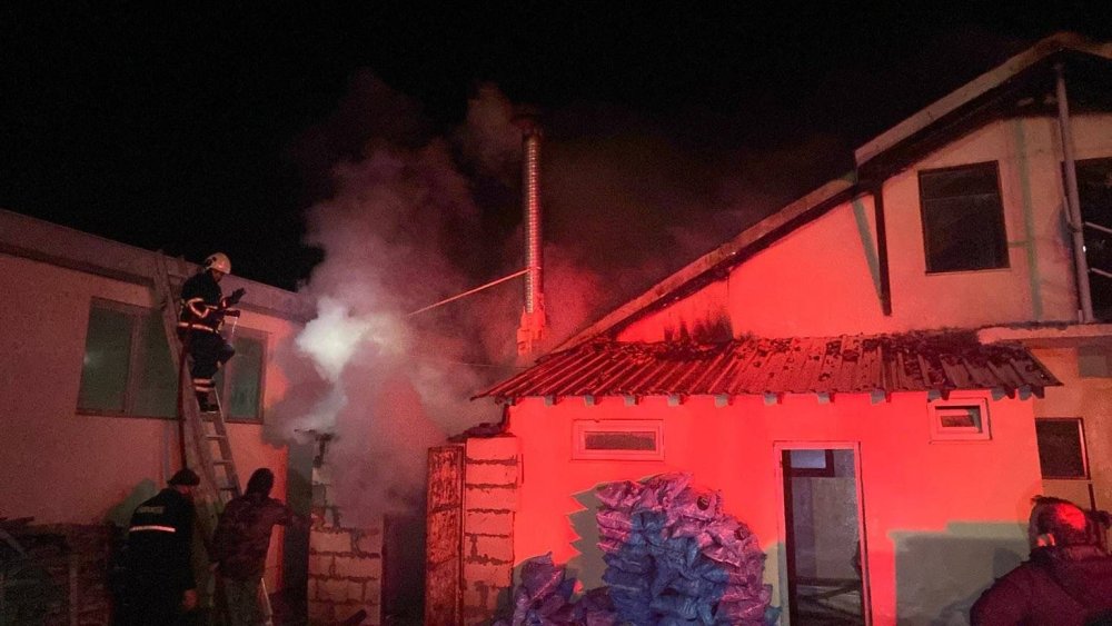 Mermer Fabrikasında Yangın