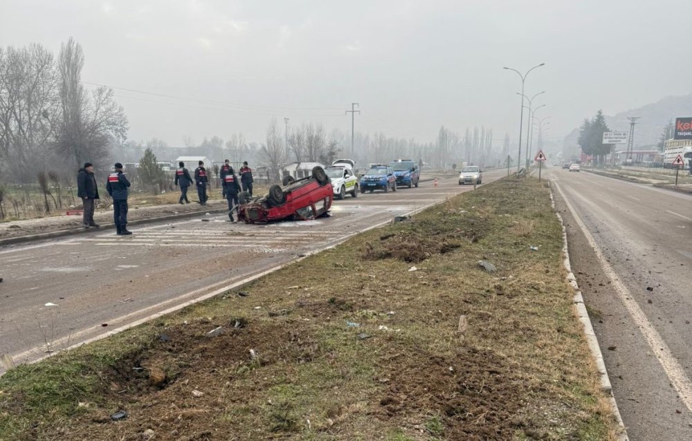 Otomobil Takla Attı 1 Kişi Yaralandı