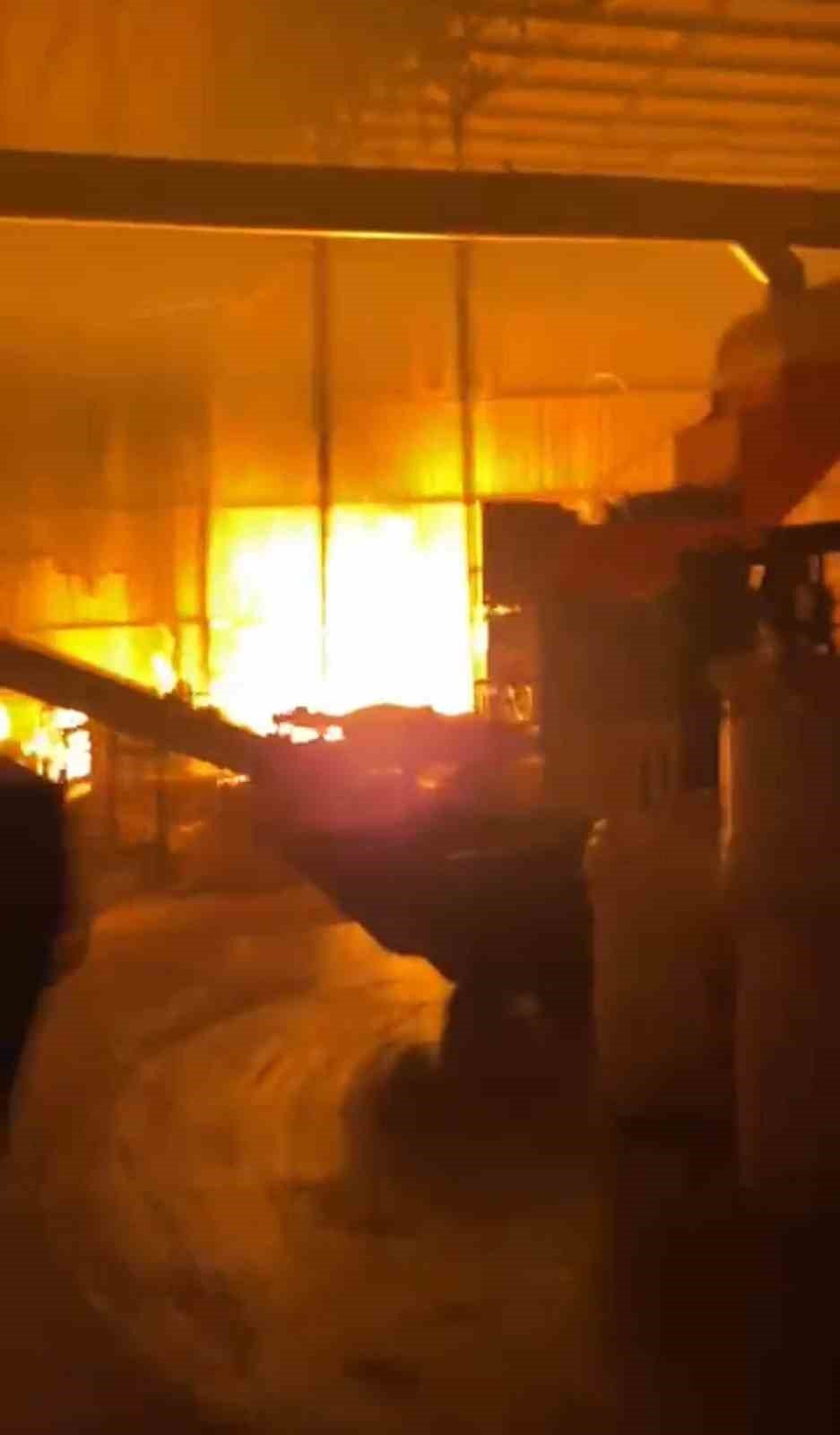 Palet Fabrikasında Yangın