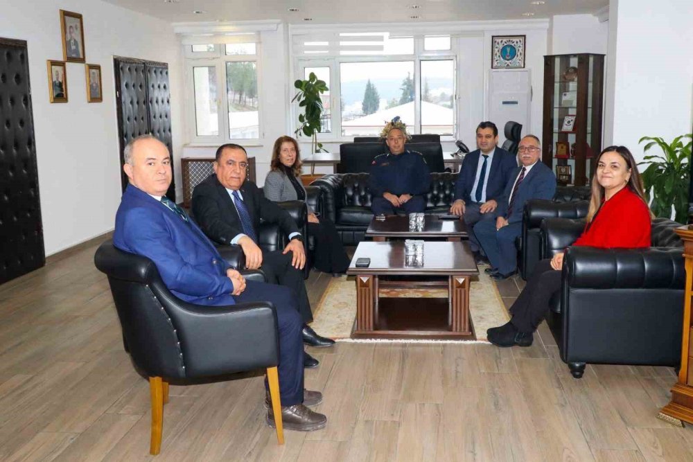 Bilecik’te Kurum Müdürlerinden Jandarma Komutanı Vanlı’ya Ziyaret