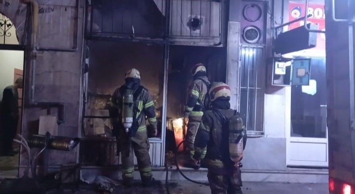 Çay Ocağında Gece Yarısı Yangın