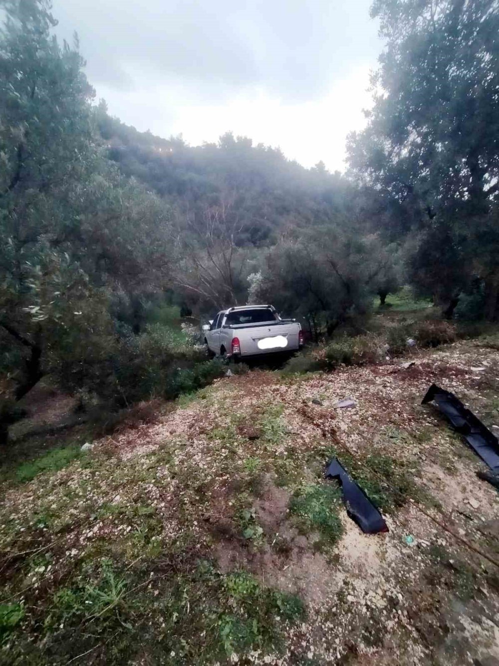 Kaygan Yoldaki Kaza Ucuz Atlatıldı