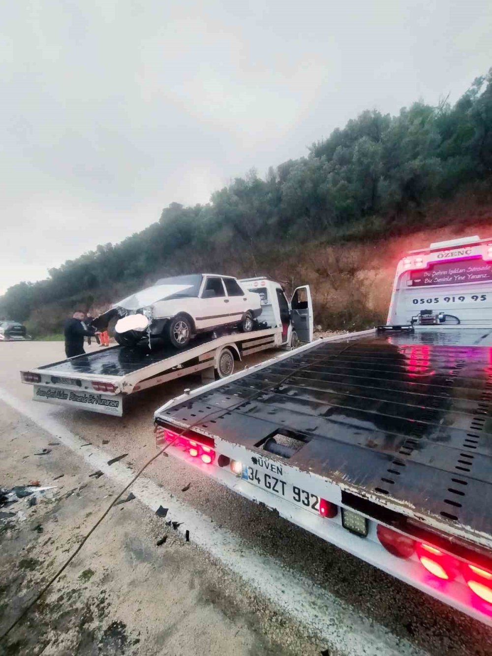 Kaygan Yoldaki Kaza Ucuz Atlatıldı