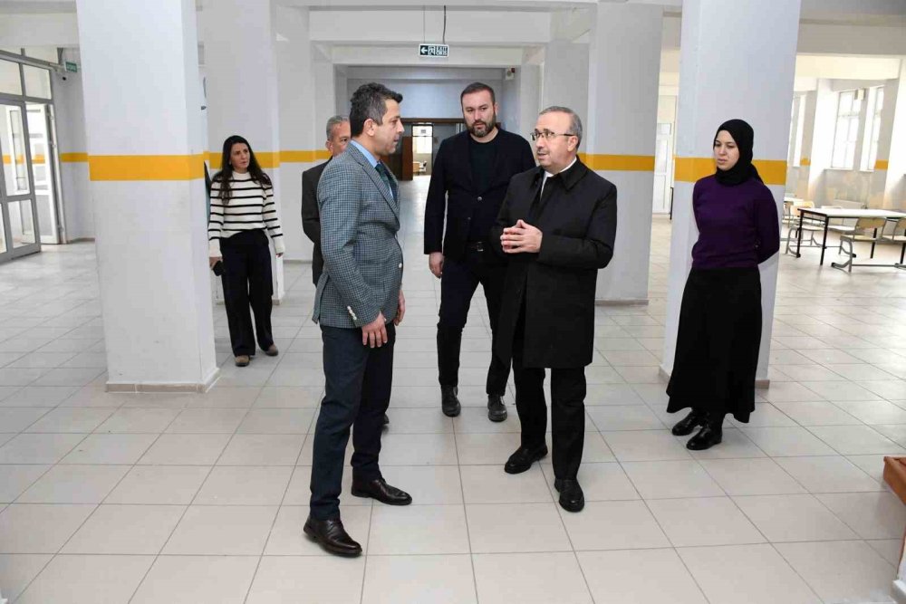 Yükümlülerin Temizlediği Lisenin Fiziki İmkânları Değerlendirildi