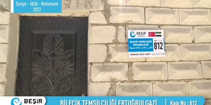 Beşir Derneği, İdlib'te briket ev yaptırdı