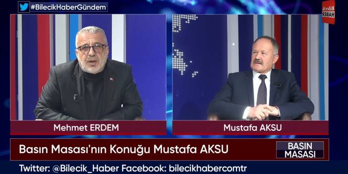 CHP Bilecik Milletvekili Aday Adayı Mustafa Aksu Basın Masası'nda